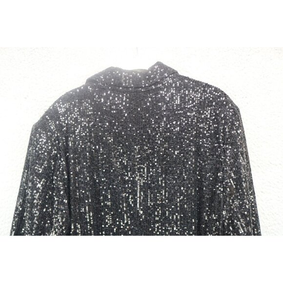 The Limited Black All Over Sequins Open Front Cardigan-Size 2X-Event-Party - Picture 10 of 10